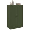 vidaXL Sideboard Olive Green Cold-rolled steel Medium Sideboard