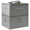 vidaXL Storage Box Set of 2 Gray