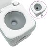 vidaXL Camping Toilet Grey 16.34 x 14.37 x 16.54 in