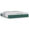vidaXL Ottoman Bed Dark Green