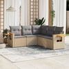 vidaXL Garden Sofa Set Beige