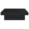 vidaXL Coffee Table Black Engineered wood Medium Modern Coffee Table