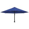 vidaXL Wall-Mounted Garden Parasol with Metal Pole 118.1" Blue