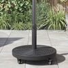 vidaXL Parasol Base Art Deco Black Ø 17.72 x 15.55 in Iron
