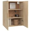 vidaXL Hanging Wall Cabinet Sonoma oak Engineered wood