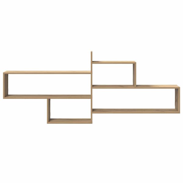 vidaXL Wall Shelf Artisian Oak 65.9x7.1x26.8" Engineered Wood