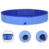 vidaXL Dog Swimming Pool Blue PVC 118.1 x 15.7 in Collapsible