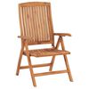 vidaXL Garden Chair Set of 4 Teak Solid Teak Wood Standard
