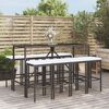 vidaXL Garden Bar Set Black