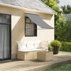 vidaXL Retractable Awning Anthracite Steel 39.4 x 59.1 in Retractable