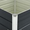 vidaXL Raised Garden Bed Anthracite Galvanized steel 39.4 x 39.4 x 30.3 in