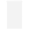 vidaXL Desk White Engineered wood Compact White Desk Rectangular