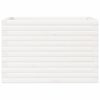vidaXL Garden Planter White Solid Pine wood Medium Garden Planter
