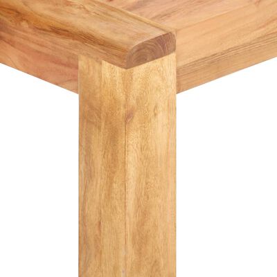 vidaXL Coffee Table 43.3"x23.6"x13.8" Solid Acacia Wood in Honey Finish