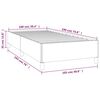 vidaXL Bed Frame White Faux leather, plywood, engineered wood Twin