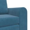 vidaXL Sofa Bed Blue 38.58 x 27.95 x 32.68 in Velvet