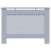 vidaXL Radiator Cover Anthracite 44.1"x7.5"x32.1" MDF
