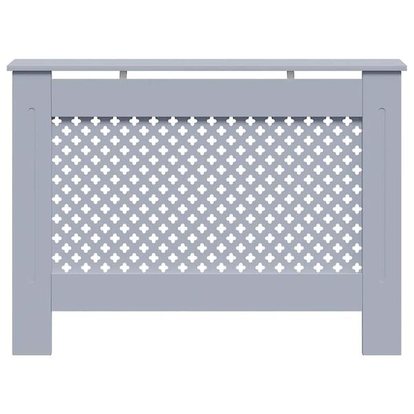 vidaXL Radiator Cover Anthracite 44.1"x7.5"x32.1" MDF