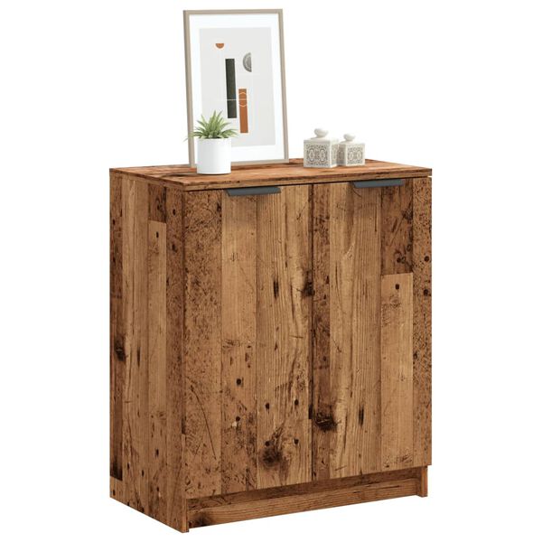 vidaXL Shoe Cabinet Old wood Engineered wood 23.2 x 13.8 x 27.6 in
