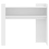 vidaXL Console Table White Engineered wood 39.4x13.8x35.4 in