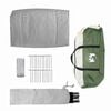 vidaXL Tent Folding Green 370 x 230 x 185 cm Polyester and fibreglass