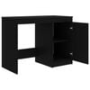 vidaXL Desk Black Engineered wood 39.4x19.7x29.9 in Desk Rectangular