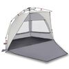 vidaXL Beach Tent 2-Person Gray Quick Release Waterproof
