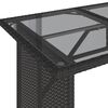 vidaXL Garden Dining Set Black