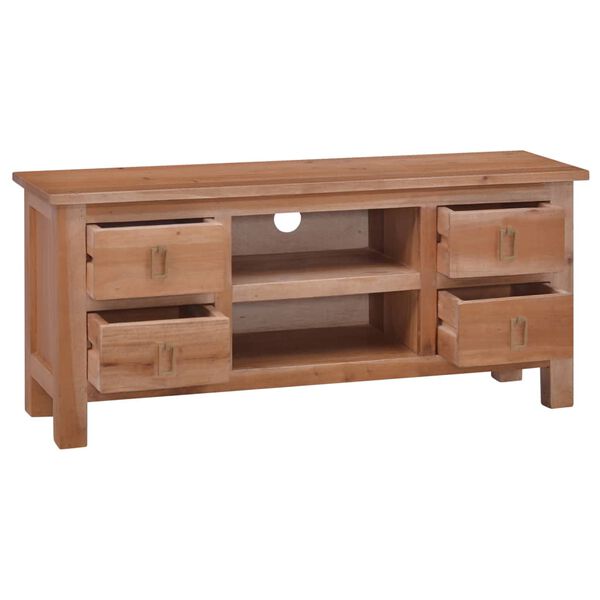 vidaXL TV Stand 39.4"x11.8"x17.7" Solid Wood Mahogany