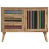 vidaXL Sideboard Natural Mango Wood Solid Mango Wood and Engineered Wood