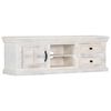 vidaXL TV Stand White Solid mango wood, engineered wood Medium TV Stand