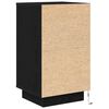 vidaXL Bedside Cabinet Black Engineered Wood Large Bedside Cabinet
