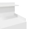 vidaXL Bedside Cabinet Set of 2 White Engineered wood Medium