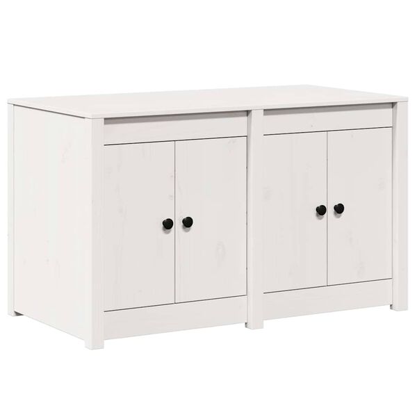 vidaXL Kitchen Cabinet White 41.73 x 21.65 x 25.20 in Solid Pine wood