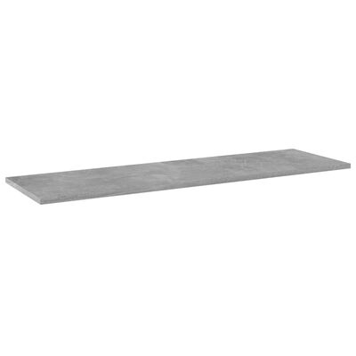 vidaXL Bookshelf Boards 4 pcs Concrete Gray 39.4"x11.8"x0.6" Chipboard