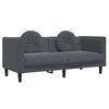 vidaXL Sofa Set Dark grey Velvet (100% polyester), plywood, solid wood