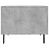 vidaXL Coffee Table Concrete grey Engineered wood, Iron 19.7x19.7 in