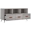 vidaXL TV Cabinet Grey Sonoma Engineered wood, Iron Medium TV Cabinet