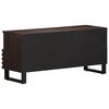 vidaXL TV Cabinet Brown Solid mango wood, steel Medium TV Cabinet
