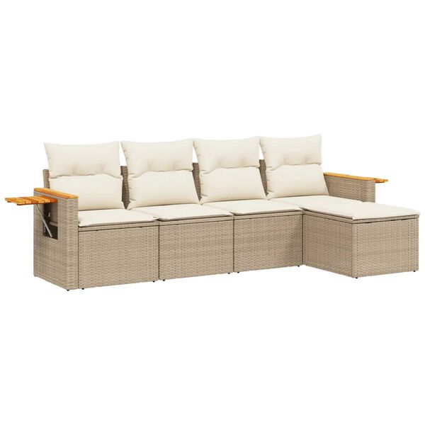 vidaXL Garden Sofa Set Beige
