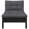 vidaXL Garden Lounge Set Black, Anthracite