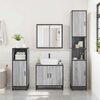 vidaXL Bathroom Cabinet Grey Sonoma Engineered wood, Metal Narrow