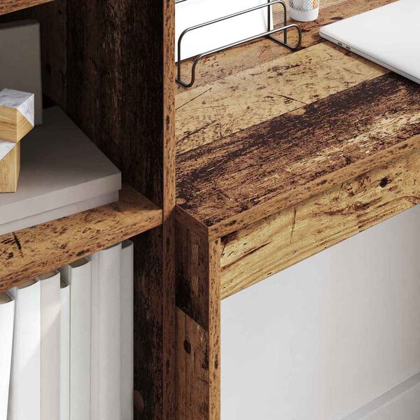 vidaXL Desk Old Wood 35.43 x 15.75 x 29.92 in