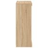 vidaXL Sideboard Sonoma oak Engineered wood, glass Adjustable Armrests