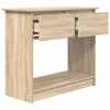 vidaXL Console Table Sonoma Oak Engineered Wood Standard Console Table