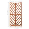 vidaXL Corner Trellis Brown Solid fir wood Medium Corner Trellis