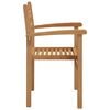 vidaXL Chair 4 pcs Brown 56 x 55 x 90.5 cm Solid Teak Wood