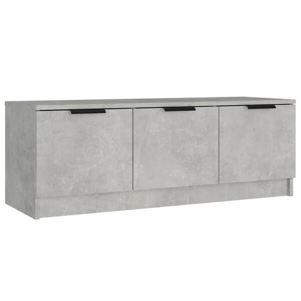 vidaXL TV Cabinet Concrete grey Engineered wood Medium TV Cabinet