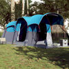 vidaXL Family Tent Tunnel 8-Person Blue Waterproof