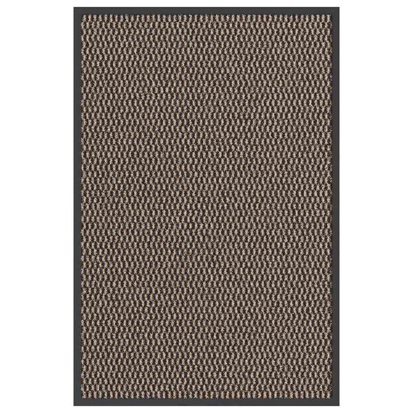 vidaXL Doormat Brown Polypropylene and PVC 23.6 x 35.4 in Rectangular